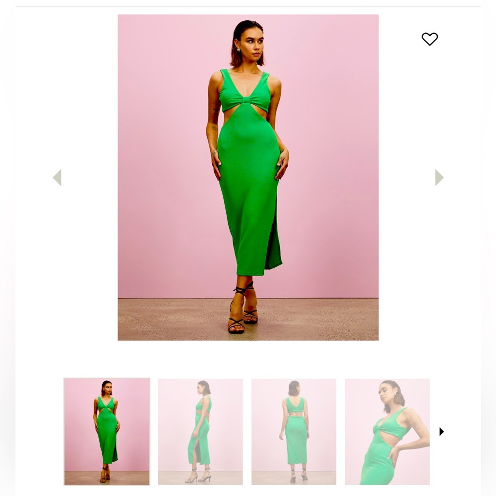 Topshop Textured Front Midi
